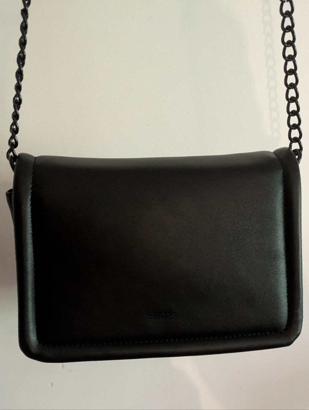Roots Black Crossbody Purse